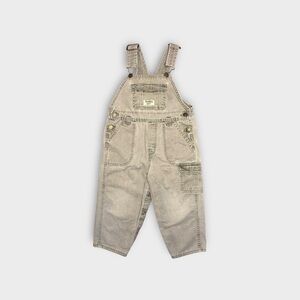 OshKosh B’gosh Vintage Beige Denim Overalls